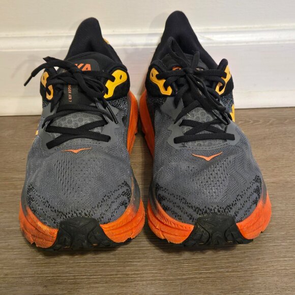 Hoka Challenger ATR 7 Men's Size 11 D Running Shoes Castlerock Flame Sneakers - Picture 4 of 10